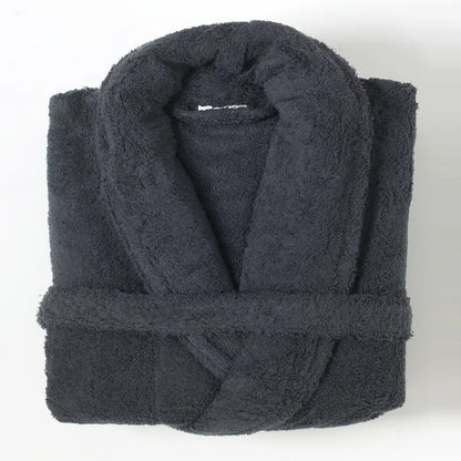 Deidrich 100% Egyptian-Quality Cotton Adult above Knee Bathrobe with Pockets