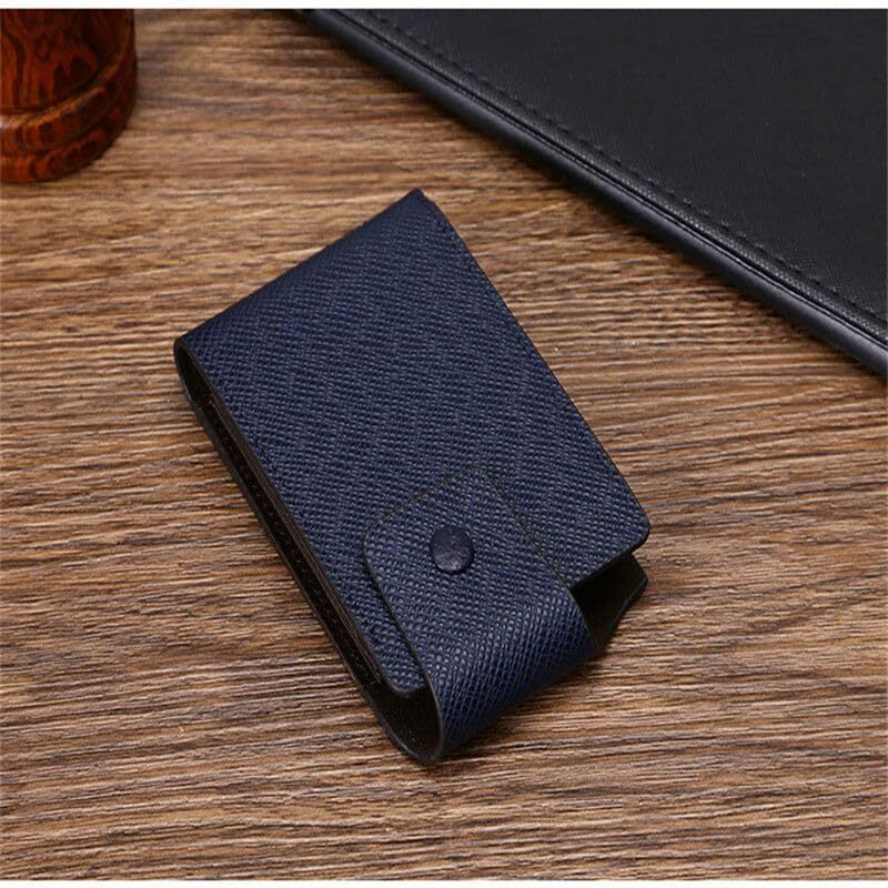 Credit Card Holder PU Leather ID Badge Money Pocket Purse 10 Slots Slim Case UK
