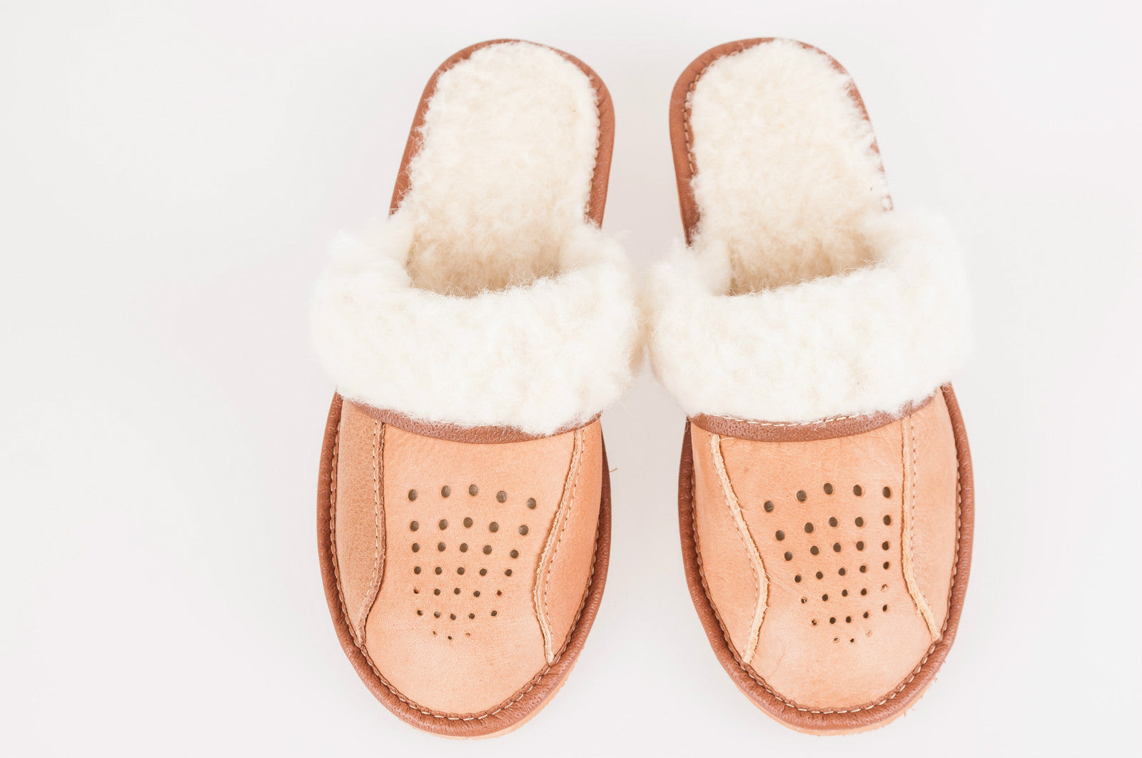 Ladies/Women`S 100% Natural Leather Warmed Slippers with Sheepskin Wool All Size