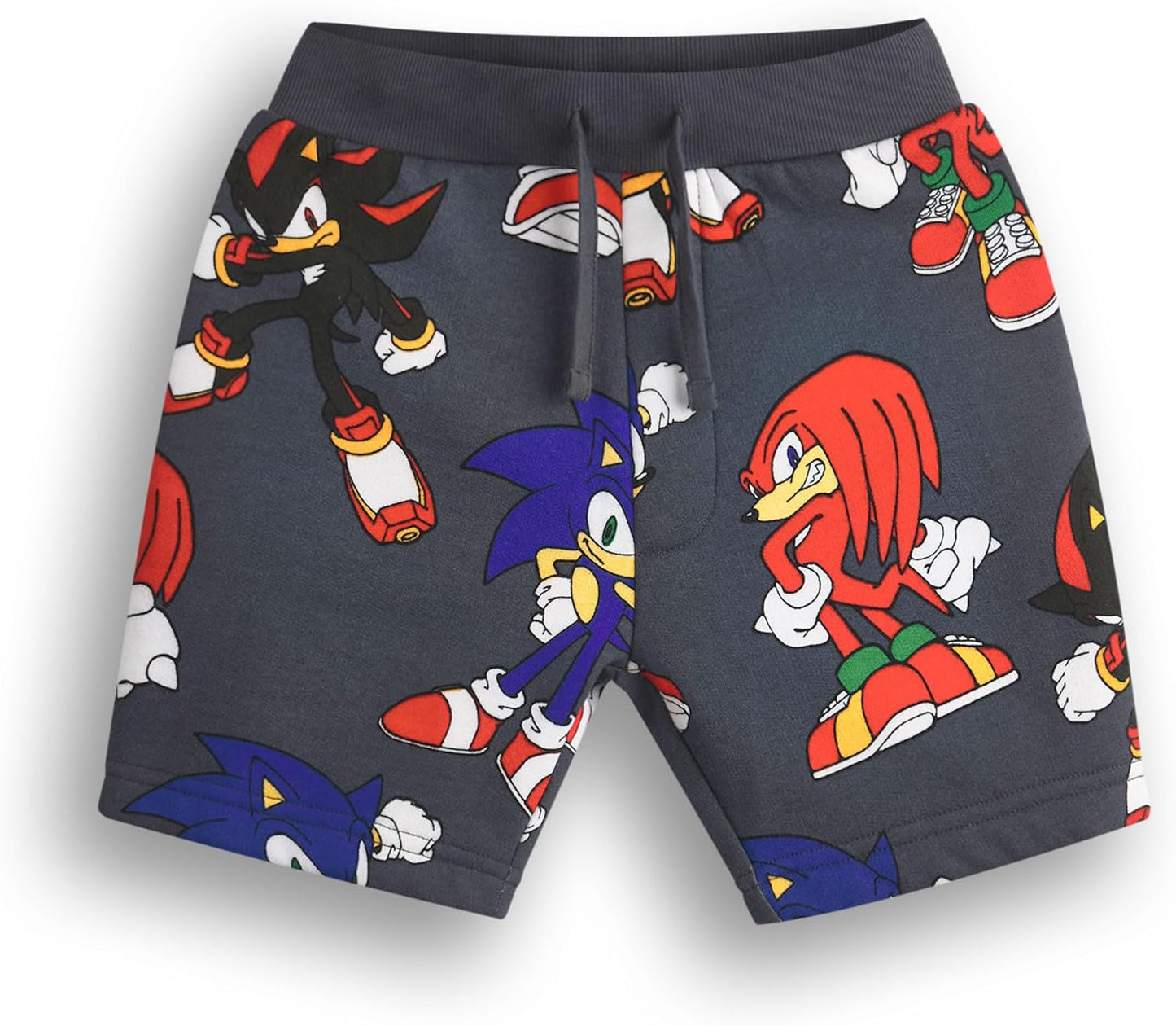 Boys Sweatshirt & Shorts Set | Kids All over Print Graphic Sweater with Matching Bottoms | Shadow Knuckles Apparel Outfit for Gamers | Daywear Gaming Character Merchandise Gift