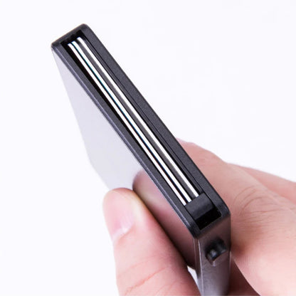 RFID Metal Plastic Card Holder Card Wallet Pop up Slim Credit Card /MONEY Holder