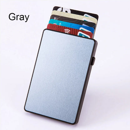 RFID Metal Plastic Card Holder Card Wallet Pop up Slim Credit Card /MONEY Holder