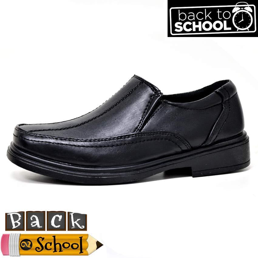 Boys Faux Leather School Shoes Kids Smart Wedding Formal Back to School Shoes