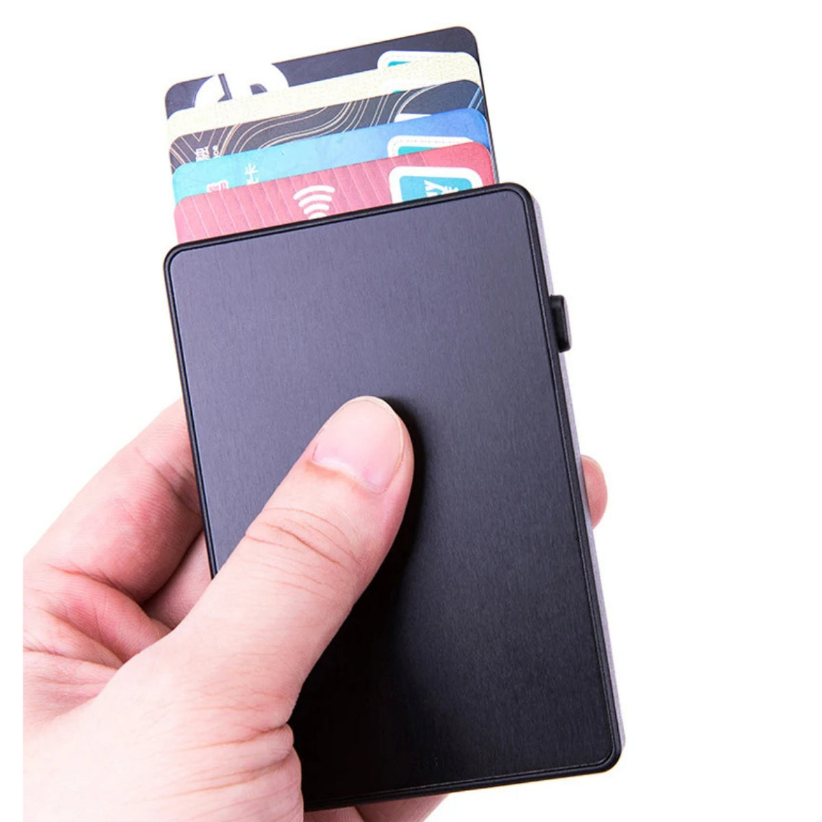 RFID Metal Plastic Card Holder Card Wallet Pop up Slim Credit Card /MONEY Holder