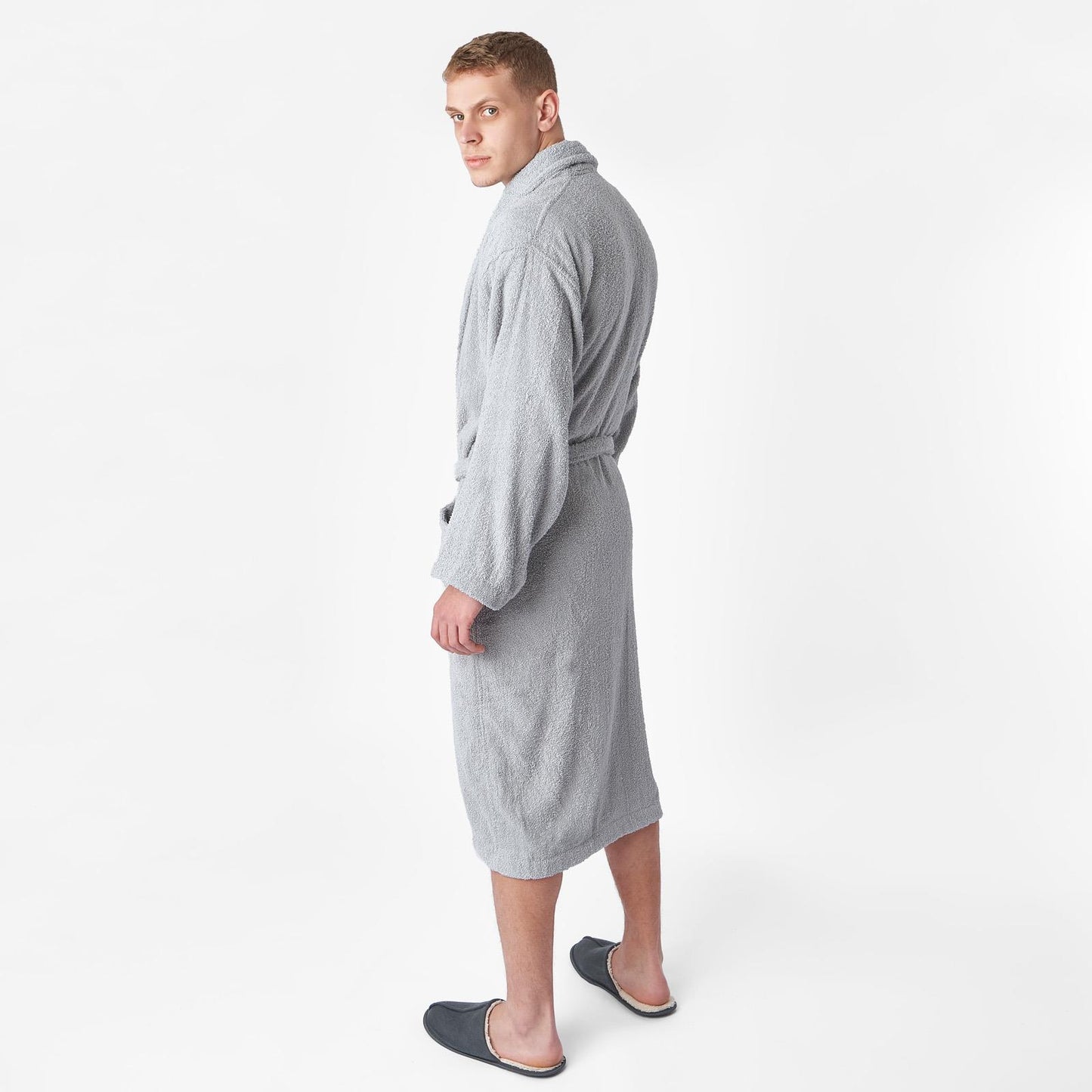 Brentfords Mens 100% Cotton Bath Robe Terry Towel Luxury Dressing Gown Unisex