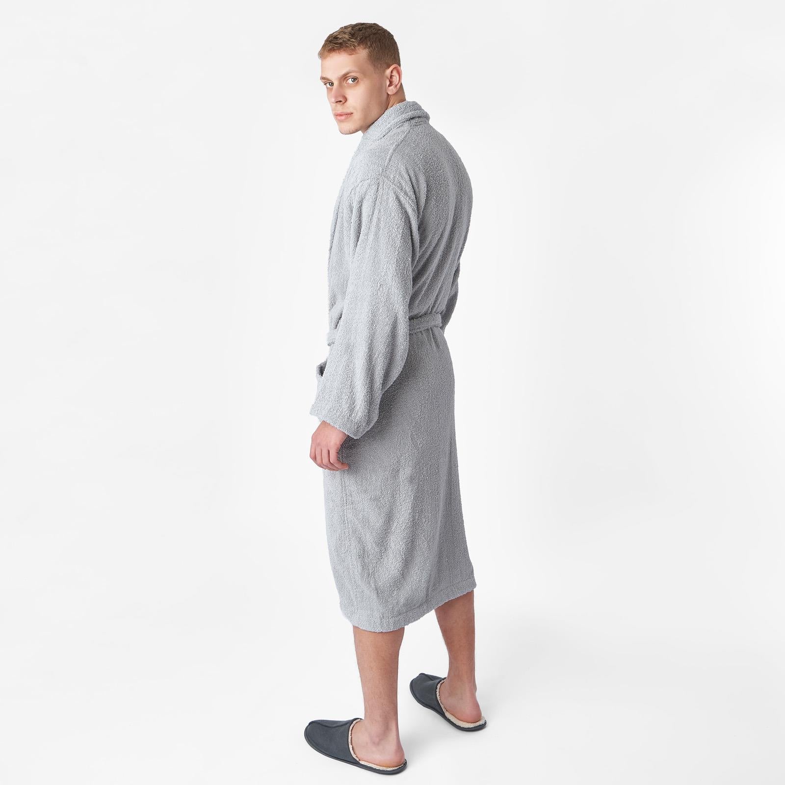 Brentfords Mens 100% Cotton Bath Robe Terry Towel Luxury Dressing Gown Unisex
