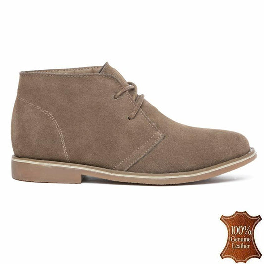 Boys Leather Desert Boots NEW KIDS Casual Smart Ankle Chelsea Dealer Boots Shoes