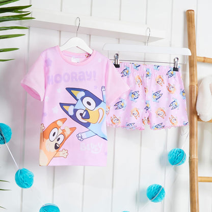 Pyjamas for Kids Girls and Boys Pjs 2 Piece Nightwear T-Shirt Short Kids Pjs Summer Soft Breathable Toddlers Lounge Wear Sizes 2-6 Years Bingo Gifts for Girls