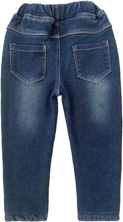 18M-9Years Spring Autumn Girls 2Pcs Clothing Sets Long Sleeve T Shirt and Embroidery Jeans