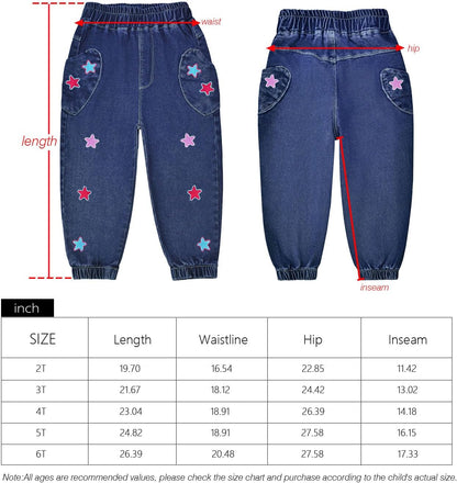 2-10Years Spring Autumn Girls 2Pcs Clothing Sets Long Sleeve Knit Sweater and Embroidery Jeans