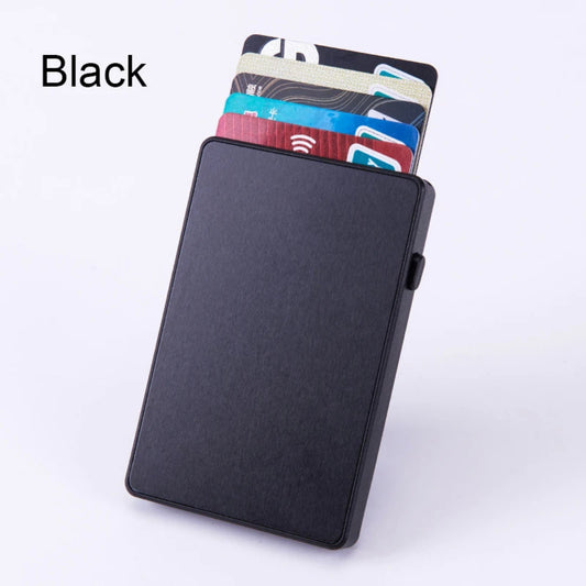RFID Metal Plastic Card Holder Card Wallet Pop up Slim Credit Card /MONEY Holder
