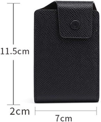 Credit Card Holder PU Leather ID Badge Money Pocket Purse 10 Slots Slim Case UK