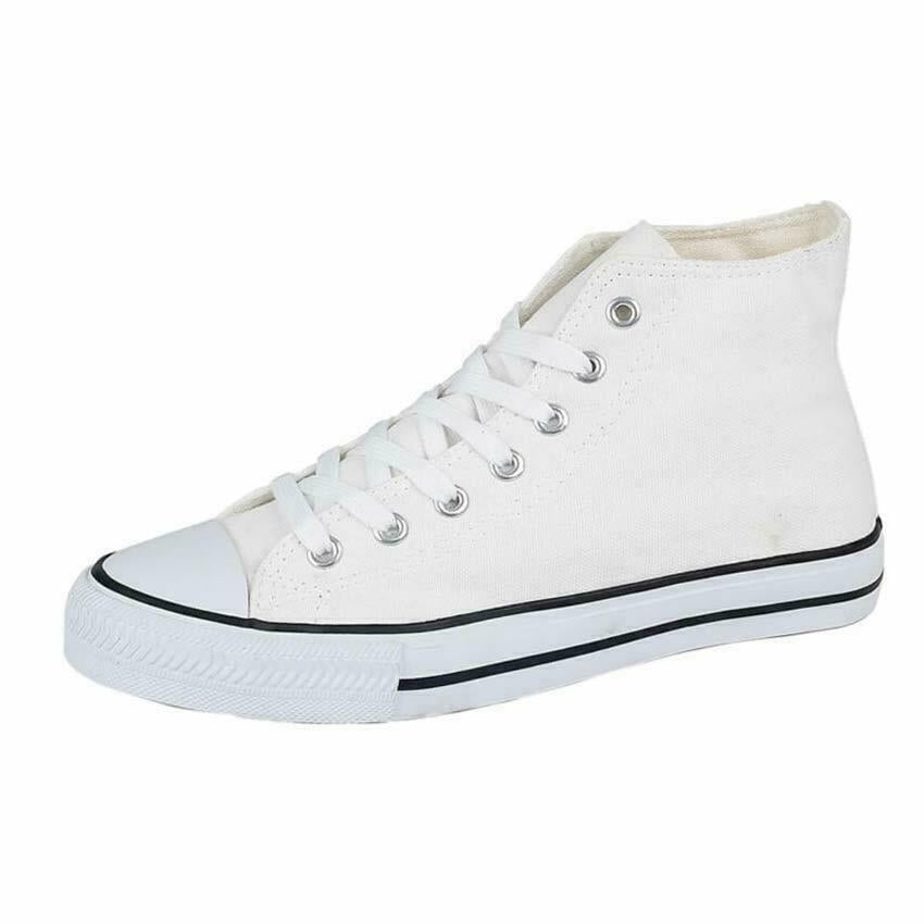 Mens Lace up Casual Retro Hi Top Boots Deck Sneakers Trainers Pumps Shoes Size