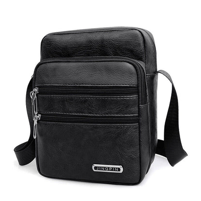 Men Small Laptop Messenger Bags Men'S Leather Shoulder Bag Crossbody Wallet Bags