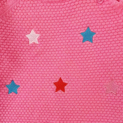 2-10Years Spring Autumn Girls 2Pcs Clothing Sets Long Sleeve Knit Sweater and Embroidery Jeans