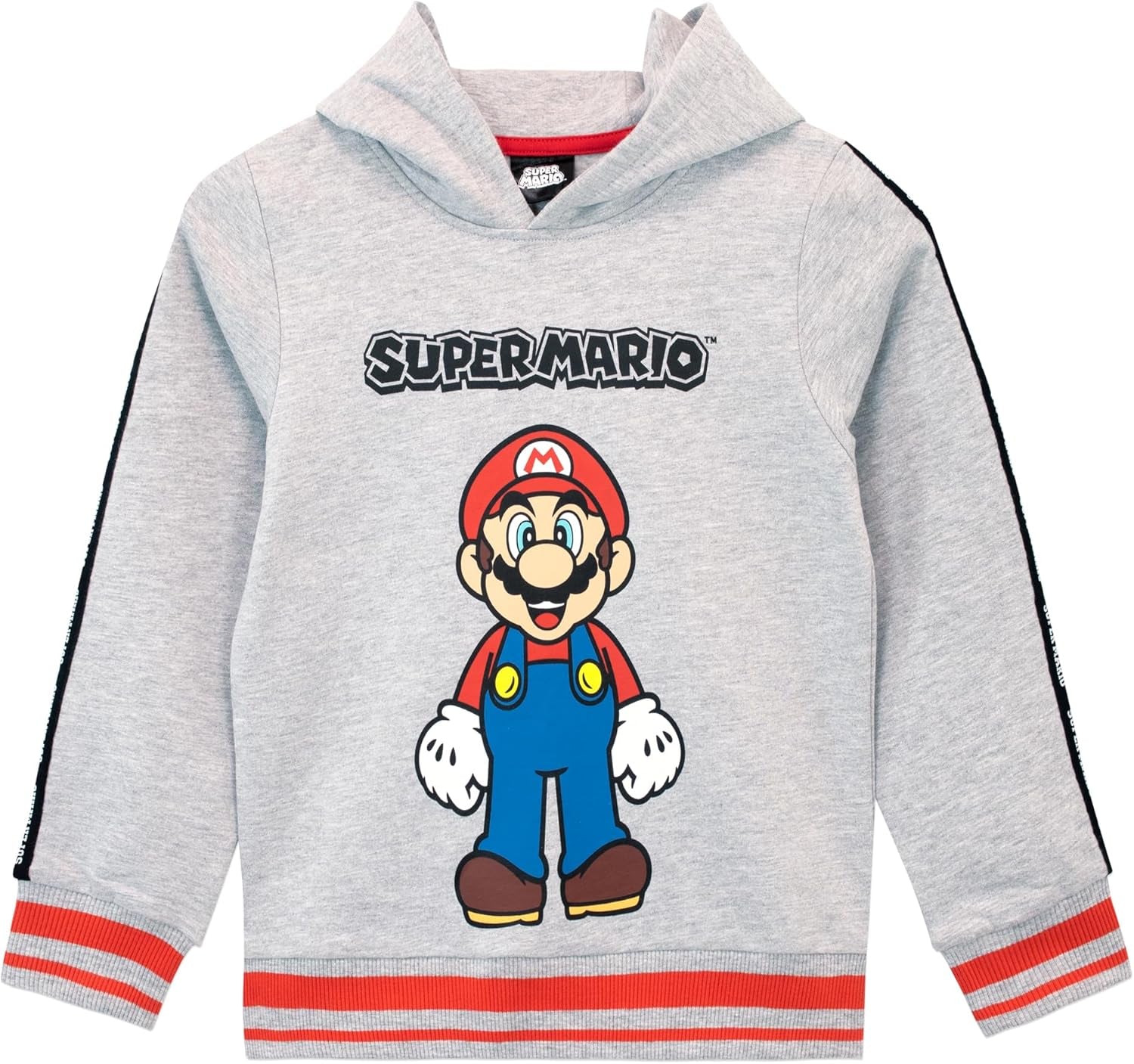 Hoodie | Mario Boys Hoodie | Boys' Hoodies | Ages 3 to 12 Years | Official Mario Merchandise