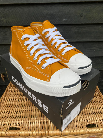Converse Unisex Jack Purcell Mid Trainers / Saffron Orange / RRP £70