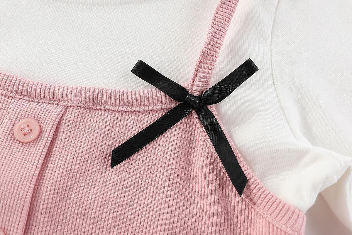 2-7T Spring Fall Summer Little Girls 2Pcs Clothing Set T Shirt and Jeans