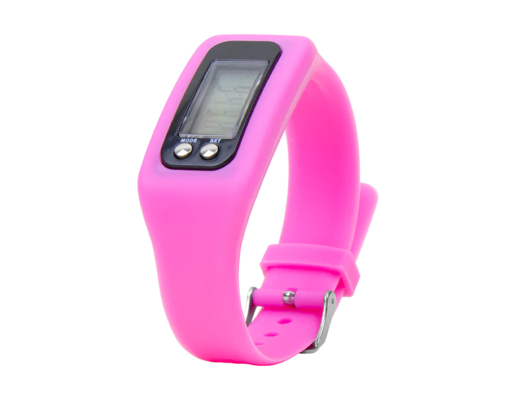 Unisex Wrist Activity Tracker with PQD Large LCD Display and Silicone Strap