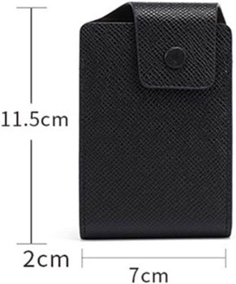 Credit Card Holder PU Leather ID Badge Money Pocket Purse 10 Slots Slim Case UK