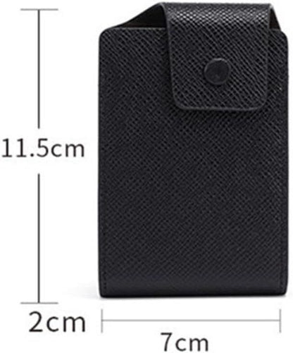 Credit Card Holder PU Leather ID Badge Money Pocket Purse 10 Slots Slim Case UK