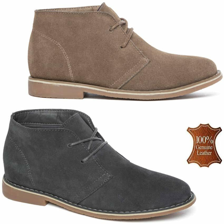 Boys Leather Desert Boots NEW KIDS Casual Smart Ankle Chelsea Dealer Boots Shoes
