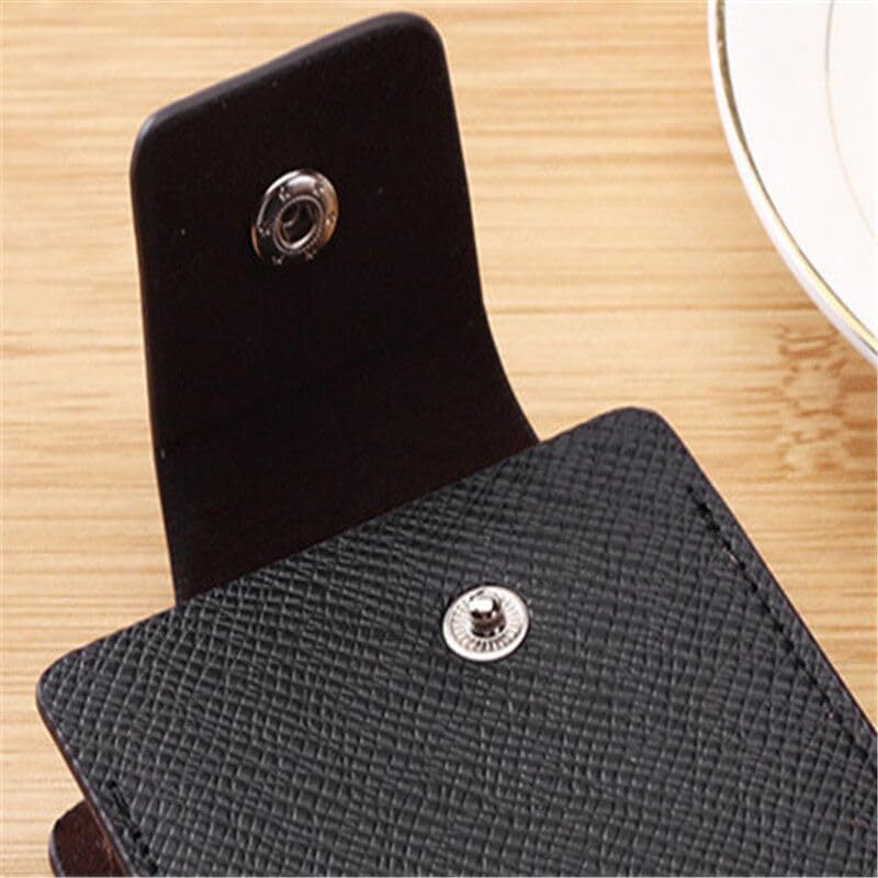 Credit Card Holder PU Leather ID Badge Money Pocket Purse 10 Slots Slim Case UK