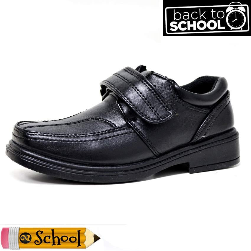 Boys Faux Leather School Shoes Kids Smart Wedding Formal Back to School Shoes