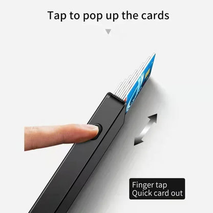RFID Metal Plastic Card Holder Card Wallet Pop up Slim Credit Card /MONEY Holder