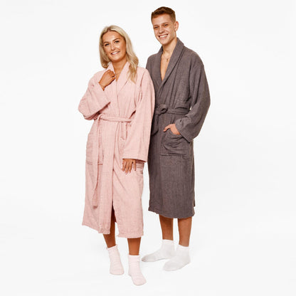 Brentfords Mens 100% Cotton Bath Robe Terry Towel Luxury Dressing Gown Unisex