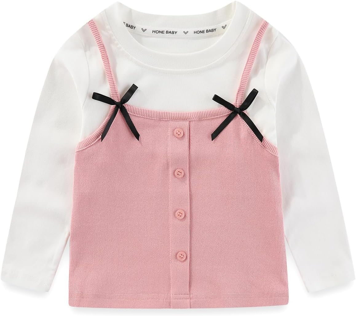 2-7T Spring Fall Summer Little Girls 2Pcs Clothing Set T Shirt and Jeans