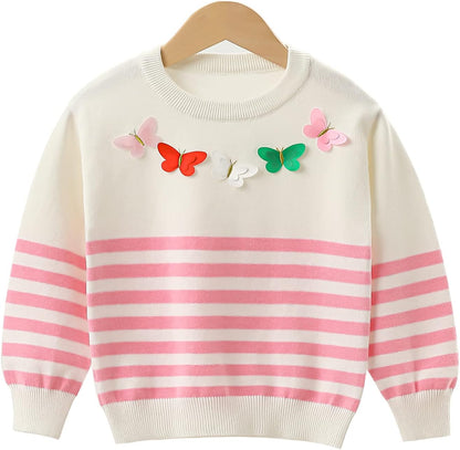 2-11T Toddler Big Girls Pants Clothing Set 2Pcs Cotton Top and Jeans