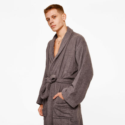 Brentfords Mens 100% Cotton Bath Robe Terry Towel Luxury Dressing Gown Unisex