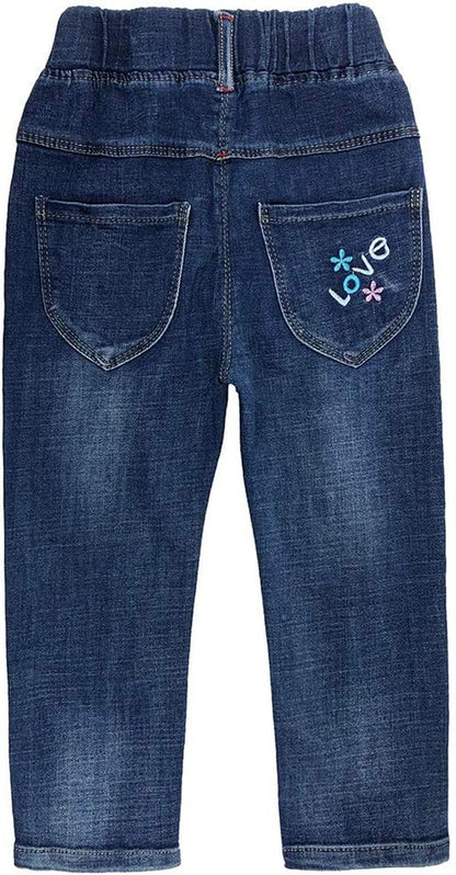 2-7T Spring Fall Little Girls 2Pcs Clothing Set T Shirt and Jeans