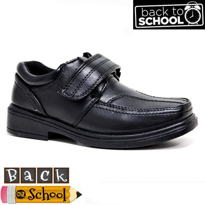 Boys Faux Leather School Shoes Kids Smart Wedding Formal Back to School Shoes