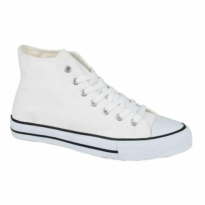 Mens Lace up Casual Retro Hi Top Boots Deck Sneakers Trainers Pumps Shoes Size
