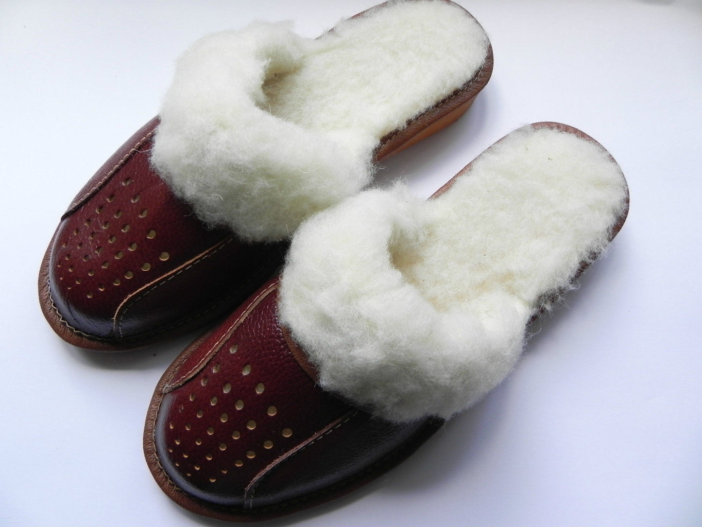 Women`S/Ladies Winter Slippers 100% Natural Leather&Sheepw