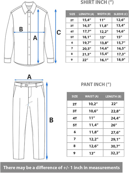 Boys Formal Slim Fit Boy Pant Set of 4 Pcs, Gentleman Wedding Outfits, Formal Dress Set