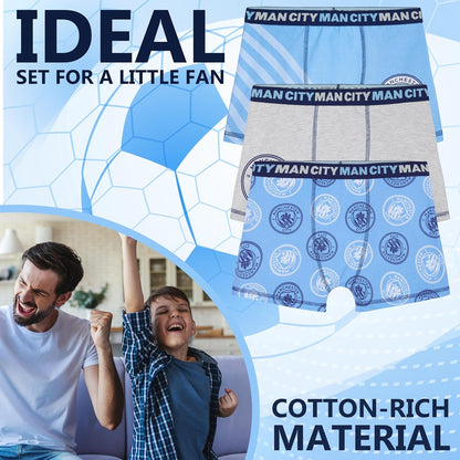 . Boys Boxer Shorts, Soft Breathable Stretchy Boxers Pack of 3 Underwear - Gifts for Boys