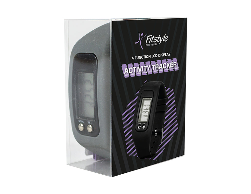 Unisex Wrist Activity Tracker with PQD Large LCD Display and Silicone Strap