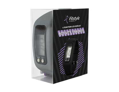 Unisex Wrist Activity Tracker with PQD Large LCD Display and Silicone Strap