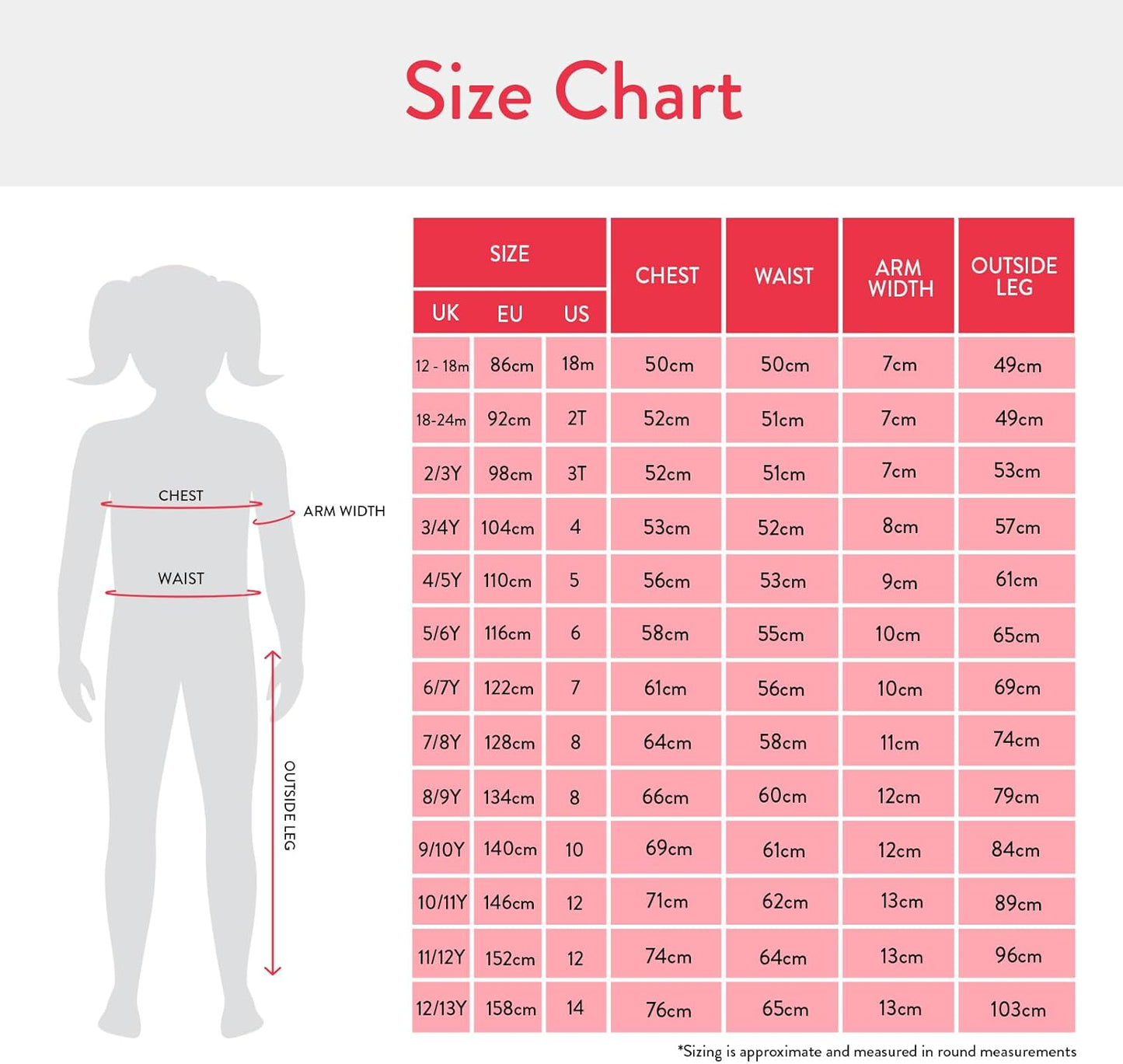 Girls Pyjamas | Snug Fitting Girls Pjs | Ladybug Pyjamas for Kids