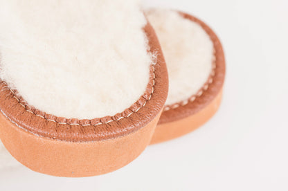 Ladies/Women`S 100% Natural Leather Warmed Slippers with Sheepskin Wool All Size