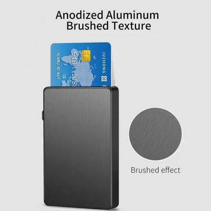RFID Metal Plastic Card Holder Card Wallet Pop up Slim Credit Card /MONEY Holder