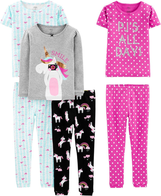 Girl'S Pajama Set (Pack of 3)