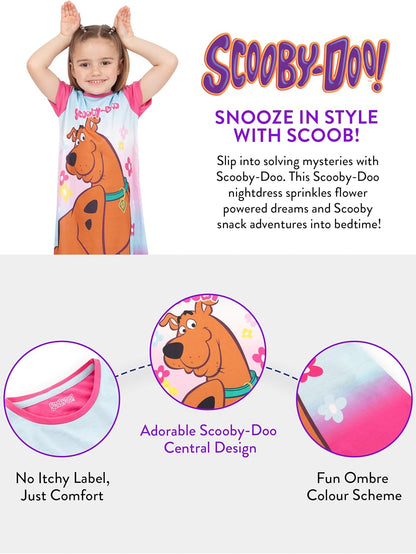 Girls Nightdress | Floral Nightie | Short Sleeve Girls’ Nighties | Ages 2 to 10 Years