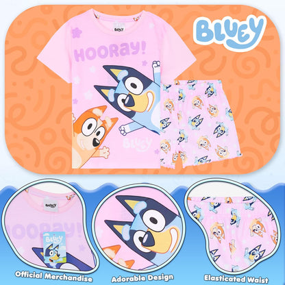 Pyjamas for Kids Girls and Boys Pjs 2 Piece Nightwear T-Shirt Short Kids Pjs Summer Soft Breathable Toddlers Lounge Wear Sizes 2-6 Years Bingo Gifts for Girls