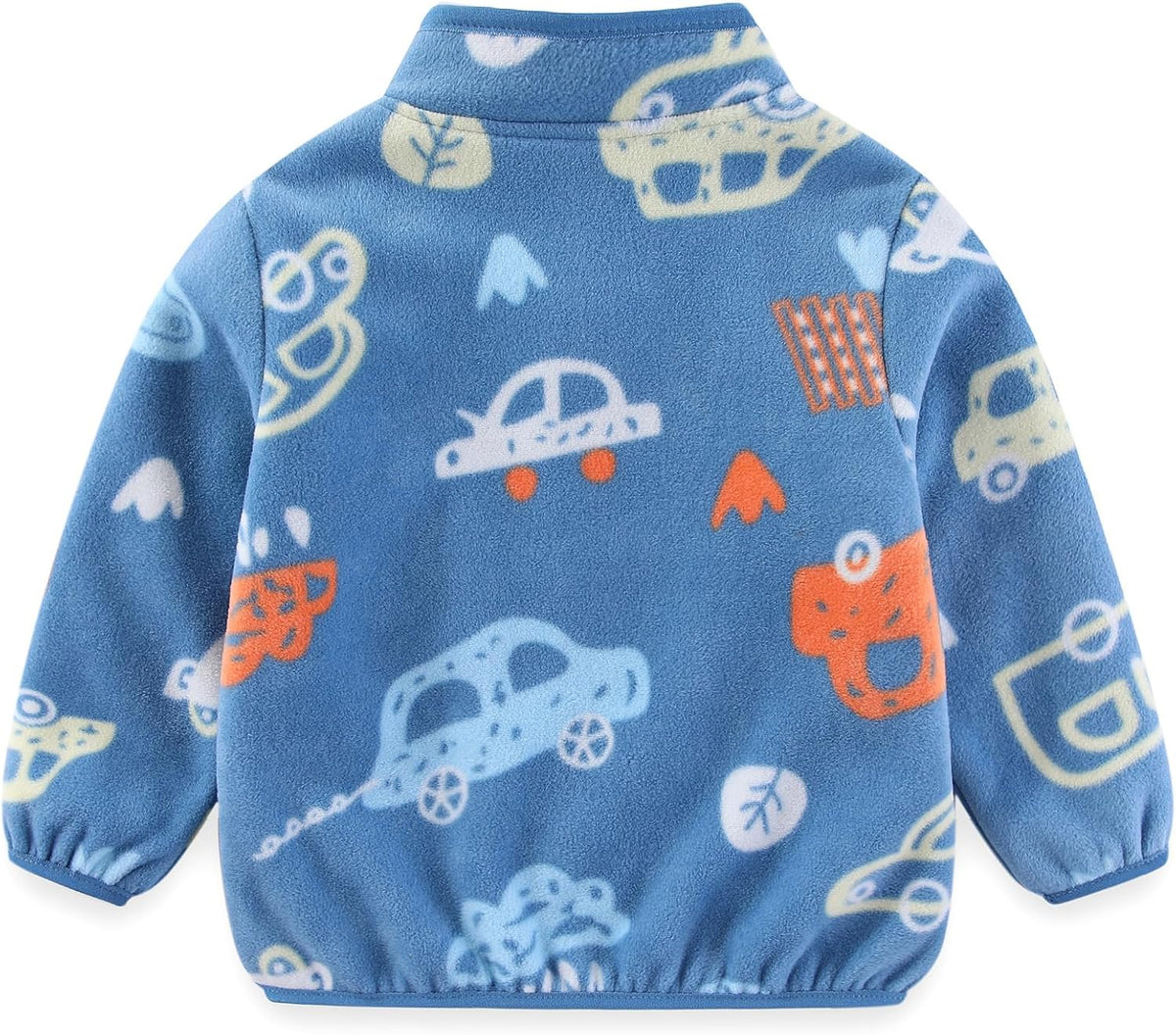 Toddler Kids Polar Fleece Jacket, Thickened Full-Zip Long Sleeve Warm Coats Outwear for Baby Boys Girls Autumn Spring Winter