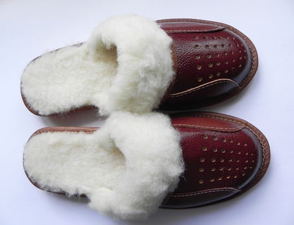 Women`S/Ladies Winter Slippers 100% Natural Leather&Sheepw