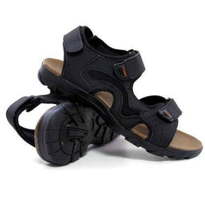 Mens Faux Leather Summer Sandals Walking Hiking Trekking Sandals Beach Shoes Siz